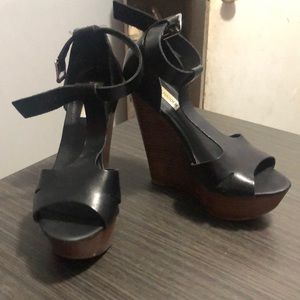Black Steve Madden Wedges
